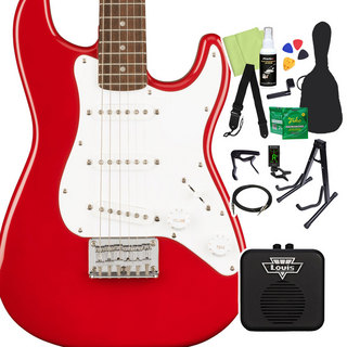 Squier by Fender Mini Stratocaster エレキギター初心者14点セット 【ミニアンプ付き】 Dakota　Red