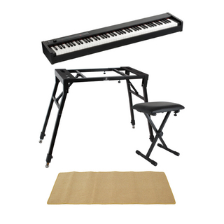 KORG コルグ D1 DIGITAL PIANO 電子ピアノ 4本脚スタンド X型ベンチ ピアノマット(クリーム)付きセット
