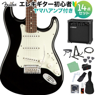 FenderPlayer Stratocaster PF BLK エレキギター初心者セット 【ヤマハアンプ付き】