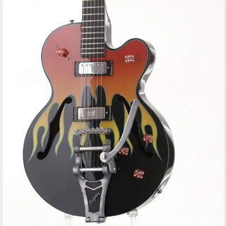 Epiphone Flamekat Ebony with Flame Graphic [2005年製/3.76kg] エピフォン セミアコ エレキギター 【池袋店】