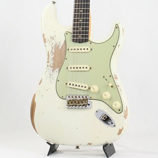 Fender Custom Shop 2019 Collection Time Machine 1959 Stratocaster Heavy Relic (Aged Olympic White) [SN.CZ578523]