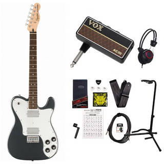 Squier by FenderAffinity Series Telecaster Deluxe White Pickguard Charcoal Frost Metallic VOX Amplug2 AC30アンプ付属