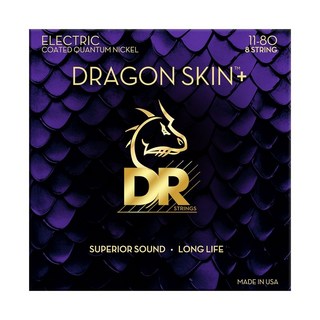 DR DRAGON SKIN＋(8弦用/11-80) [for Electric Guitar] [DEQ-8/11]