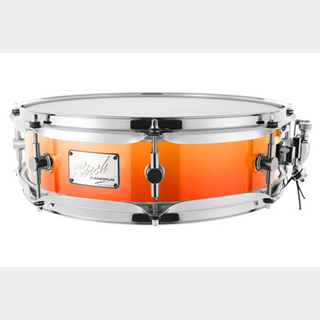 canopus Birch Snare Drum 4x14 Orange Fade Mat LQ