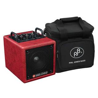 Phil Jones Bass NANOBASS X4C Red 【持ち運びに便利な専用ケースセット!】【送料無料!】