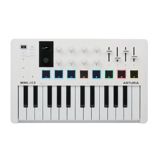 Arturia MINILAB MK3 ホワイト USB MIDIキーボード 25鍵盤 ミニ鍵盤