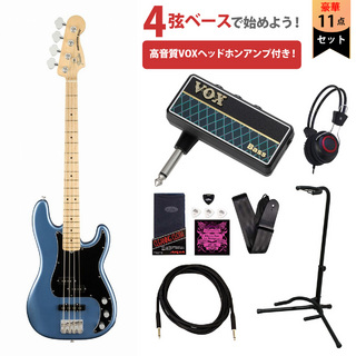 FenderAmerican Performer Precision Bass Maple Fingerboard Satin Lake Placid Blue VOXヘッドホンアンプ付属エ