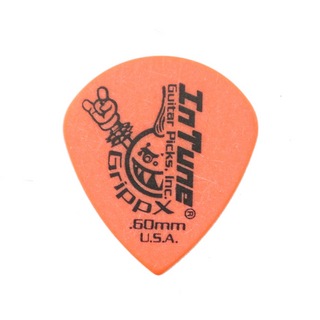 In Tune Guitar PicksDGP4-C60 GrippX-XJJ 0.60mm Orange ギターピック×36枚