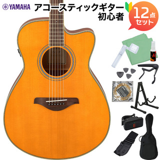 YAMAHAFSC-TA VT (ビンテージティント) アコースティックギター初心者12点セット エレアコ