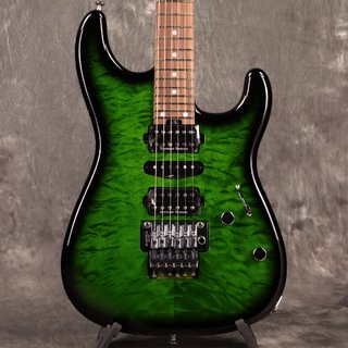 CharvelMJ San Dimas Style 1 HSH FR PF QM Pau Ferro FB Transparent Green Burst[超絶目玉品特価] [S/N JDC23003