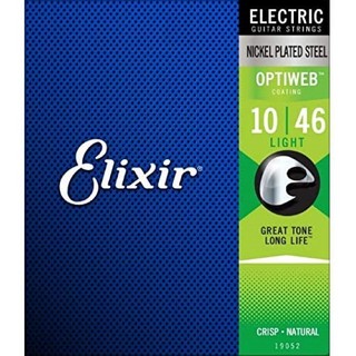 Elixir#19052 エレキギター弦 OPTIWEB Light