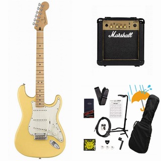 FenderPlayer Series Stratocaster Buttercream Maple Marshall MG10アンプ付属エレキギター初心者セットR【WEBSH