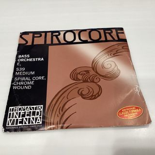 THOMASTIK CB4E-S39 コントラバス弦 SPIROCORE 4/4用 E線 【バラ弦1本】