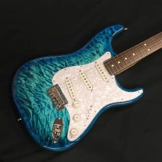 Fender 2024 Collection Made in Japan Hybrid II Stratocaster Rosewood Fingerboard Quilt Aquamarine