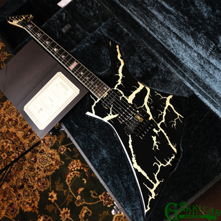 ESP Custom Order Guitar Jackson KE Type Black w/Wood Burning KE-Lightnig【現物画像】