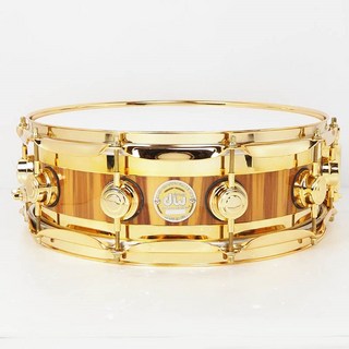 dw 【USED】Collectors Speciality EDGE 14×5 Snare [Exotic African Chechen/Gold Hardware/SKBハードケ...