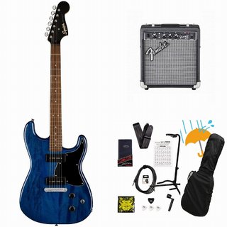 Squier by Fender Limited Edition Paranormal Strat-O-Sonic Sapphire Blue Transparent Fender 10Wアンプ付属エレキギター