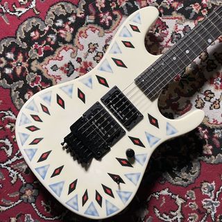 KRAMER NightSwan Vintage White with Aztec Marble Graphic エレキギター セイモアダンカンPU フロイドローズ搭載