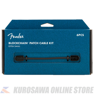 FenderBlockchain Patch Cable Kit, Extra Small, Black 【6本入り】(ご予約受付中)