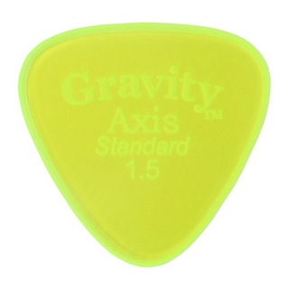 Gravity Guitar PicksAxis -Standard Master Finish- GAXS15M 1.5mm Fluorescent Green ピック