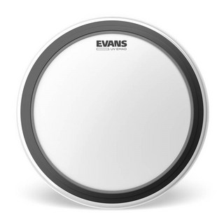 EVANSB18EMADUV [Tom Hoop UV EMAD Coated 18 / Bass Drum/Floor Tom]【1ply 10mil + EMAD】【お取り寄せ品】