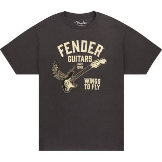 FenderFENDER(R) WINGS TO FLY T-SHIRT VINTAGE BLACK (L size)(#9192828506)