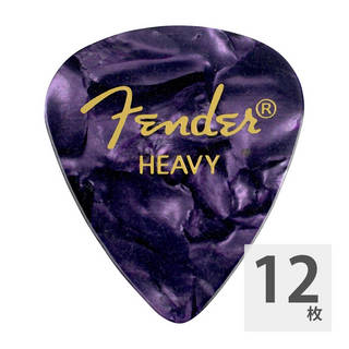 Fenderフェンダー Premium Celluloid 351 Shape Picks Heavy Purple Moto 12-Pack ギターピック 12枚入り