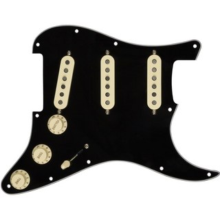 Fender 【大決算セール】 Pre-Wired Strat Pickguard， Custom '69 SSS (Black) [#0992341506]
