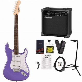 Squier by Fender Sonic Stratocaster Laurel Fingerboard White Pickguard Ultraviolet スクワイヤーYAMAHA GA15IIアンプ付
