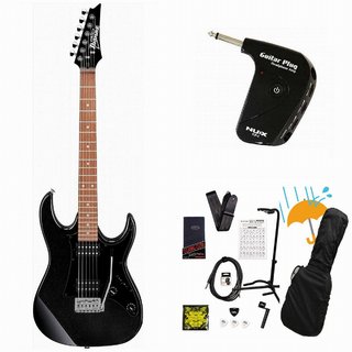 IbanezGRX20-BK Black Night GIO Series 入門用 海外限定モデル  GP-1アンプ付属エレキギター初心者セットR【WEBS