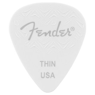 Fender Wavelength Celluloid Picks 351 Shape White Thin - 6 Pack フェンダー [6枚入り]【WEBSHOP】