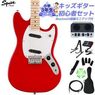 Squier by FenderSONIC MUSTANG Torino Red 小学生 3年生から弾ける！キッズギター初心者セット