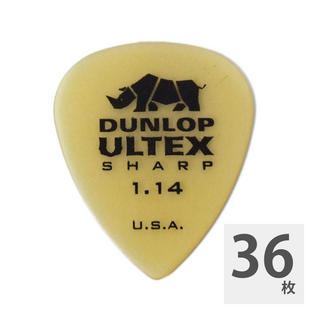 Jim Dunlop433R ULTEX SHARP 1.14 ピック×36枚セット
