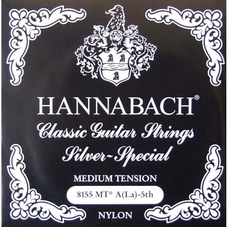 HANNABACHE8155 MT-Black A 5弦 クラシックギターバラ弦 5弦×6本セット