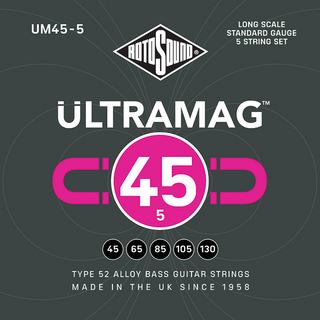 ROTOSOUND Ultramag Standard 5-Strings Set Type 52 Alloy, UM45-5 (.045-.130)