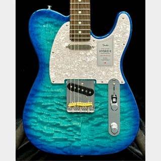 Fender 2024 Collection Made in Japan Hybrid II Telecaster -Quilt Aquamarine-【最終入荷】【JD24019540】