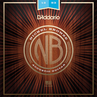 D'Addario NB1253 ニッケルブロンズ 12-53 ライトアコースティックギター弦
