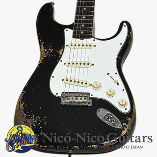Fender Custom Shop2021 1967 Stratocaster Heavy Relic (Aged Black / Rose)