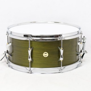 INDe Flex-Tuned Maple Snare Drum 14×6.5 -Matte Olive Lacquer