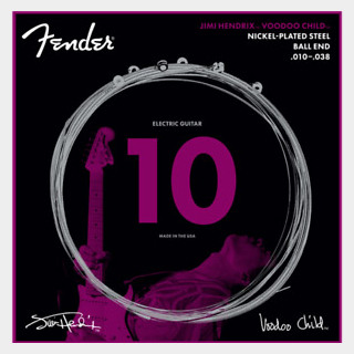 Fender 10-38 Hendrix Voodoo Child Nickel Plated Ball End Strings 【渋谷店】