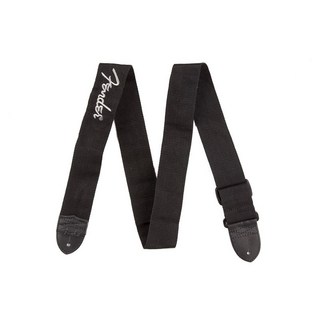 Fender Fender Black Polyester Logo Straps (Black/Gray) [0990662043]