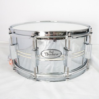 Pearl Duoluxe DUX1465BR 14x6.5 Chrome Over Brass Snare Drum ソフトケース付き【池袋店】