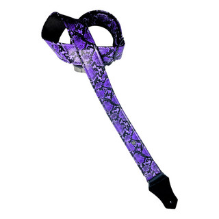 Get'm Get'm Get'm Get'm ゲットムゲットム Electric Snake Guitar Strap Purple Snake ギターストラップ