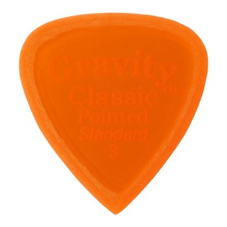 Gravity Guitar Picks Classic Pointed -Standard Master Finish- GCPS3M 3.0mm Orange ギターピック