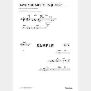 楽譜Have You Met Miss Jones？