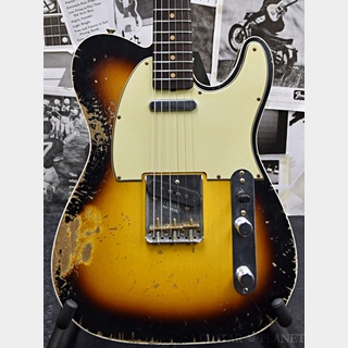 Fender Custom Shop MBS 1962 Telecaster Custom Heavy Relic -Wide Black 2 Color Sunburst- by Jason Smith