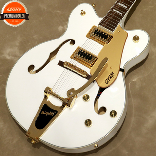 GretschG5422TG Electromatic Hollow Body Double-Cut with Bigsby, Snowcrest White