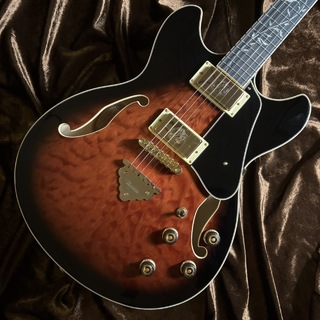 Ibanez 【現物画像 / 限定モデル！】AS93QMSP Dark Brown Sunburst
