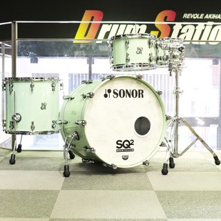 Sonor 【USED】 SQ2 System Beech Medium 4pc Drum Kit - Mint Sparkle [BD22，TT10&12，FT16]