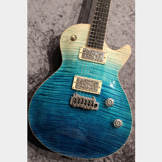 T's Guitars【サウンドメッセ】Arc-Singlecut 22 Master Grade Flame Top / Blue Faded / Euphoreal PU【限定製作】
